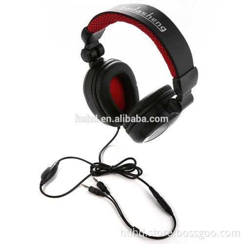 High sound quality big headphone Gaming Headset for Mp3 Mp4 PC Mac Xbox one tablet with removable mic